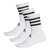 adidas 3 Pack Crew - Unisex Socks White-White-White | 