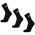 adidas Trefoil Crew Sock - Unisex Socks Black-White
