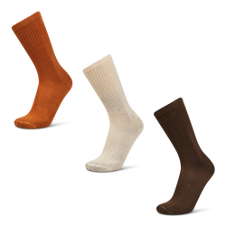 Unisex Socken - Foot Locker Crew 3 Pack - Brown-Beige-Brown