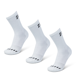 Unisex Socks - Jordan Everyday Cushioned Crew 3 Pack - White-Black