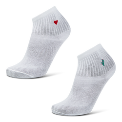 Unisex Socken - Foot Locker Quarter - White-Black-Red