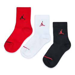 Unisex Sokken - Jordan Kids Crew - Black-Gym Red-White