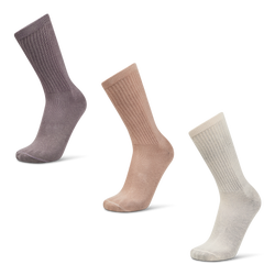 Unisex Socken - sidestep Basic Crew 3 Pack - Stone-Stone-Pink