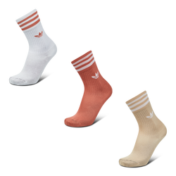 Unisexe Chaussettes - adidas Crew Sock 3 Pack - White-Magic Beige-Magic Earth