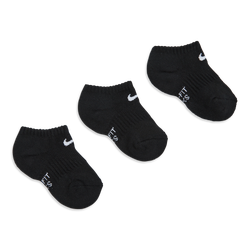 Unisex Sokken - Nike Kids No Show 3 Pack - Black-Black