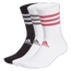adidas Kids Crew Socks 3 Pack - Unisex Socks White-Black-Wild Pink