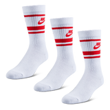 White-White-Red - NK NSW EVRDY ESS 3PR-STRPS WHT/RED