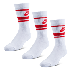 Unisex Socks - Nike Essential - White-White-Red