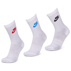 Unisex Socken - Nike Everyday Essential Crew 3 Pack - White-University Red-Lt Photo Blue