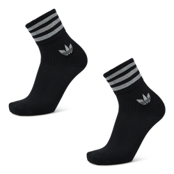 Unisex Socks - adidas Crew Sock 2 Pack - Black-Silver