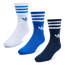 adidas Trefoil Midcut - Unisex Socks White-Blue-Blue