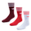 adidas Trefoil Crew - Unisex Socks White-Red-Red