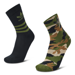 Unisex Socks - adidas Crew Reflective 2 Pack - Pine-Black