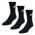 Nike Essential Crew 3 Pack - Unisex Socks Black-Black-Black