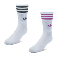 Unisex Socks - adidas Mid Cut Glitter - White-White-White