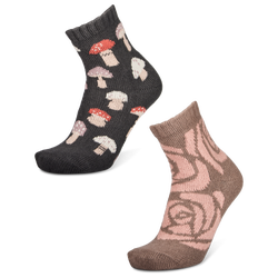 Unisex Sokken - Foot Locker Crew 2 Pack - Blk-Grey-Brown