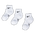 Nike Kids Ankle 3 Pack - Unisex Sokken White-White-White