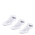Nike 3 Pack Quarter Small - Unisex Socks White-White-Black