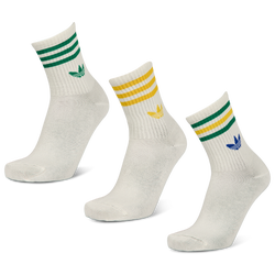 Unisex Sokken - adidas Mid Cut Crew 3 Pack - Off White-Off White-Off White