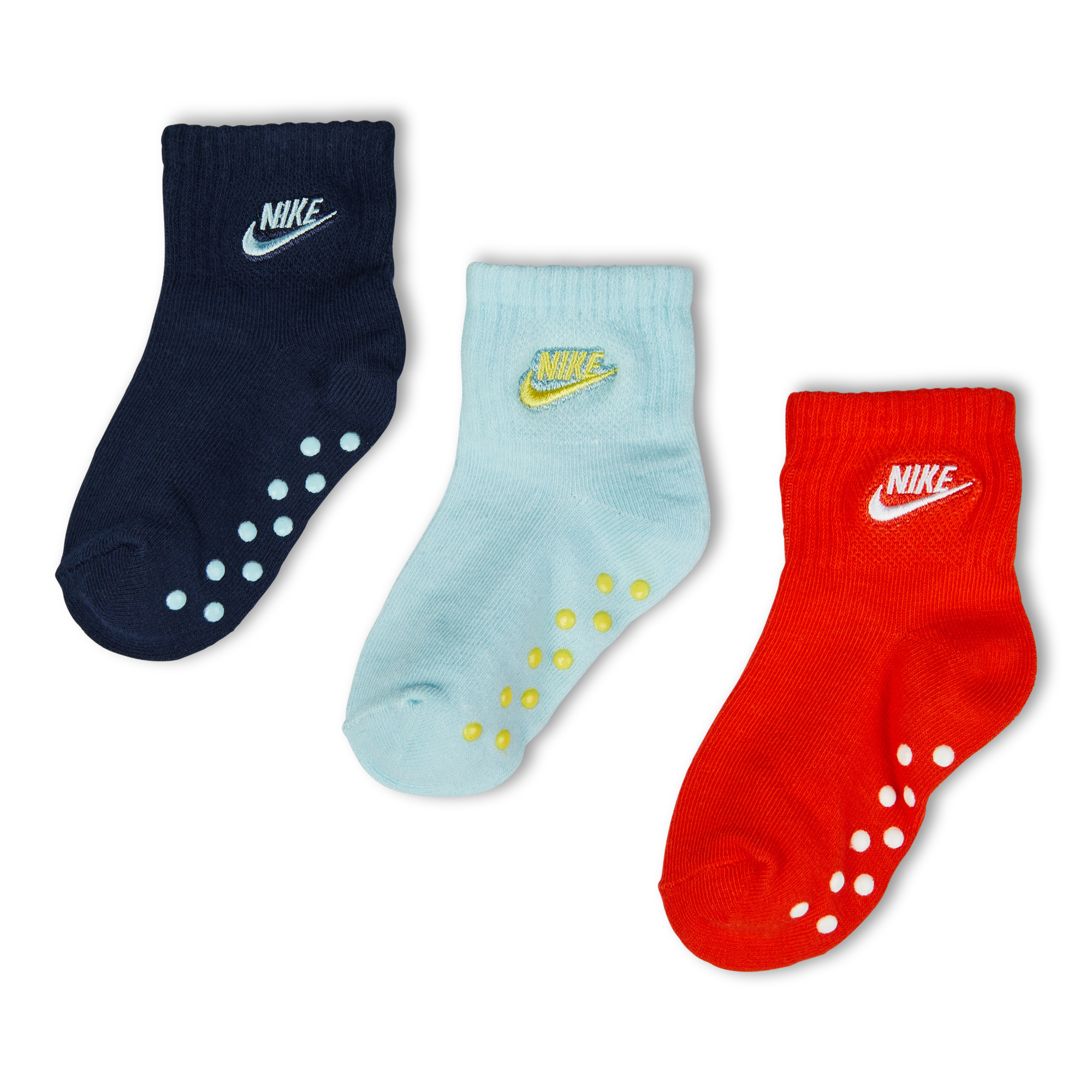 NIKE CHAUSSETTES X3 CREW STRIPE BLANC/ROUGE - CHAUSSETTE MIXTE