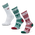 adidas 3 Pack Crew - Unisex Socks White-Red-Green
