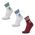 adidas Mid Cut Crew 3 Pack - Unisex Sokken Crystal White-Wonder White-Shadow Red