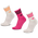 adidas Mid Cut Crew 3 Pack - Unisex Socken Off White-Shock Pink-Off White