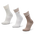 adidas Mid Cut Crew 3 Pack - Unisex Socken Chalk White-Alumina-Chalky Brown