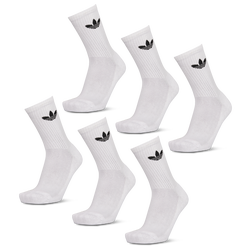 Unisex Socks - adidas Crew 6 Pack - White-White