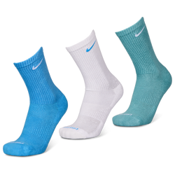 Unisexe Chaussettes - Nike Everyday Cushioned Crew 3 Pack - University Blue-Whiteuni-Grey