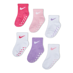 Unisex Socks - Nike Kids Ankle 3 Pack - Pink-Pink-Purple
