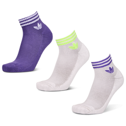 Unisex Calze - adidas Ankle 3 Pack - White-Lucid Lemon-Purple Rush