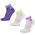 adidas Ankle 3 Pack - Unisex Calze White-Lucid Lemon-Purple Rush
