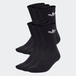 Unisex Calcetines - adidas Trefoil Cushion Crew - Black-Black