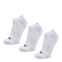 Unisex Socken - Puma Quarter Plain 3Pack 39-42 - White-Black