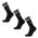 adidas Solid Crew 3 Pack - Unisex Socken Black-Black