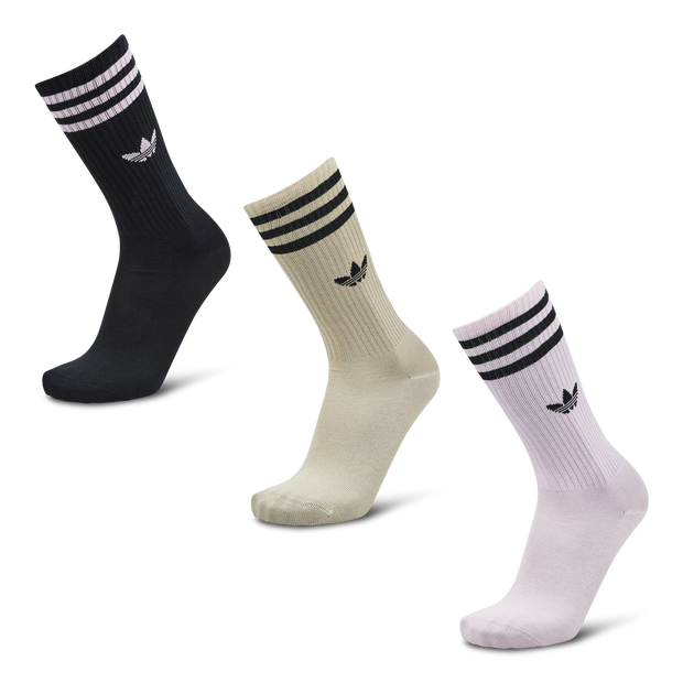 Adidas Solid Crew 3 Pack - Unisex Socks