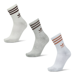 Unisex Socken - adidas Mid Cut Crew 3 Pack - White-Medium Grey Heather-Wonder White