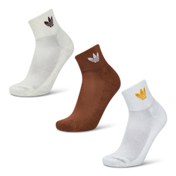 Unisex Sokken - adidas Trefoil Ankle 3 Pack - White-Preloved Brown-Wonder White