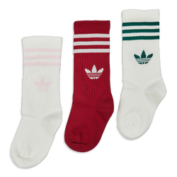Unisexe Chaussettes - adidas Kids Mid Ankle 3 Pack - Collegiate Burgundy-Off White