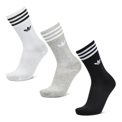 Unisex Socken - adidas Crew Sock 3 Pack - Black-Grey-White