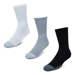 Unisex Socks - Under Armour Heatgear Crew - Steel-White-White