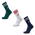 adidas Solid Crew 3 Pack - Unisex Socken Night Indigo-White-Collegiate Green