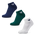 adidas Trefoil Ankle 3 Pack - Unisex Socken White-Collegiate Green-Dark Blue