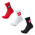 Nike Crew Sock 3 Pack - Unisex Socks Black-University Red-White