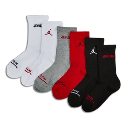 Unisexe Chaussettes - Jordan Kids Crew 6 Pack - Gym Red-Black
