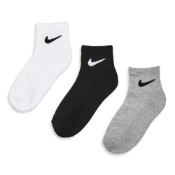 Unisexe Chaussettes - Nike Kids Crew 3 Pack - White-Dk Grey Heather