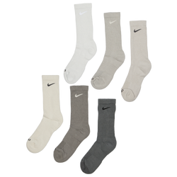 Unisex Socks - Nike Everyday Cushioned Crew 6 Pack - Grey-Brown-Grey