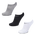 Nike No Show 3 Pack - Unisex Socks White-Carbon Heather-Black