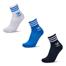 Unisex Socks - adidas 3 Pack Crew - White-Bluebird-Legend Ink